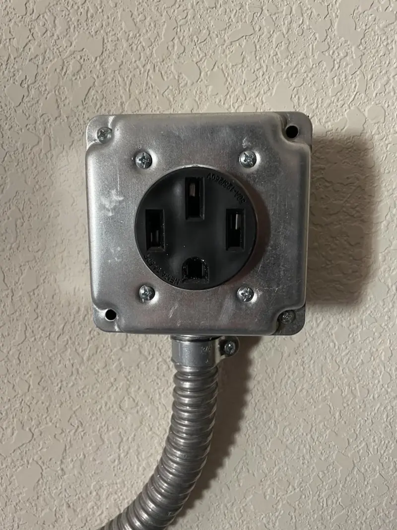 NEMA 14-50 outlet installed for Smart Home Electrical in Clementon